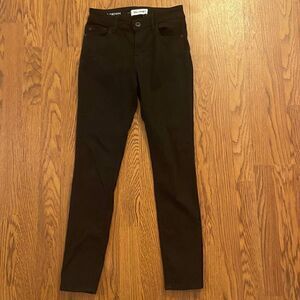 DL1961 Instasculpt Ankle Skinny Jeans Smart Denim Black Size 26